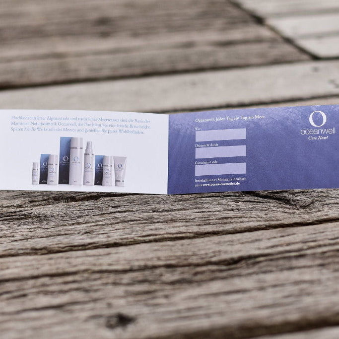 Oceanwell Geschenk-Gutschein Innenseite