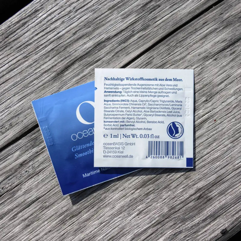 AUGENCREME Sachet | geeignet als Hotelkosmetik, Apothekenkosmetik & Kosmetik Spa.