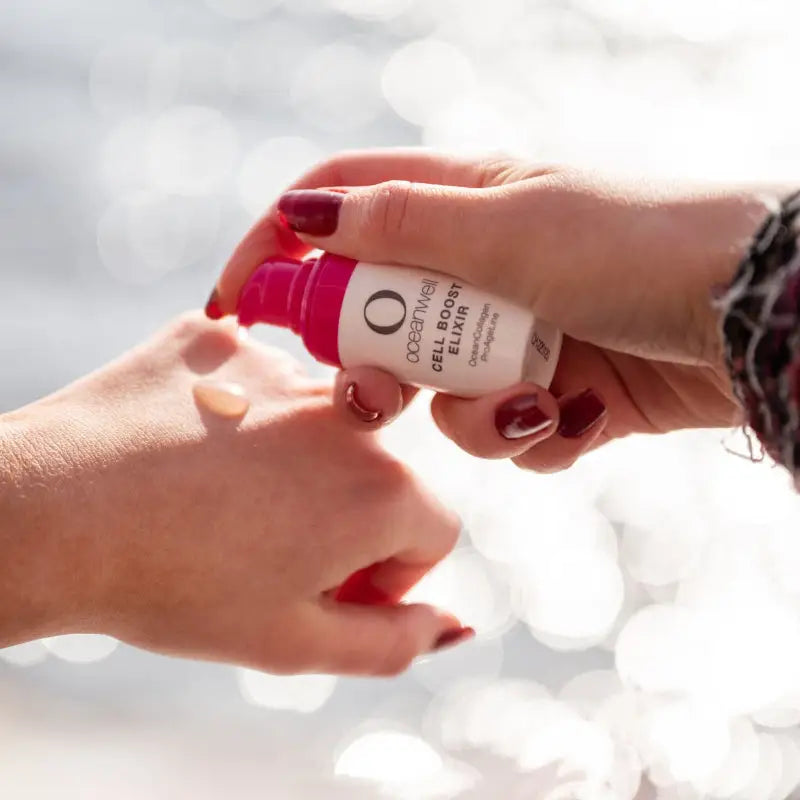 CELL BOOST ELIXIR | Aufpolsternde Anti-Age-Pflege mit ozeanischem Kollagen.