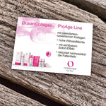 Faltblatt "OceanCollagen" DIN A7 (für Sachets) | Verkaufsförderung.