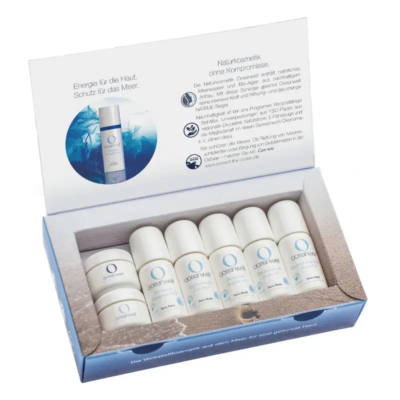 PROBIER-SET Basic.Line - 7 Kleingrößen-Kosmetik-Set.