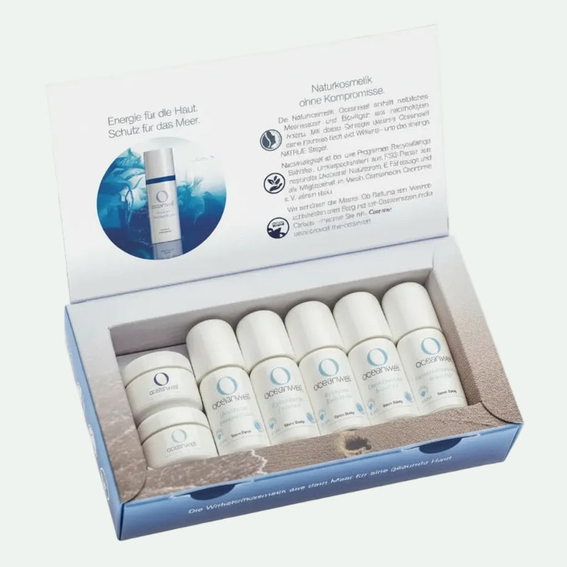 PROBIER-SET Basic.Line - 7 Kleingrößen-Kosmetik-Set.